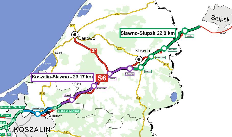 
Oferty na S6 Koszalin - Sławno - Słupsk zostały otwarte
