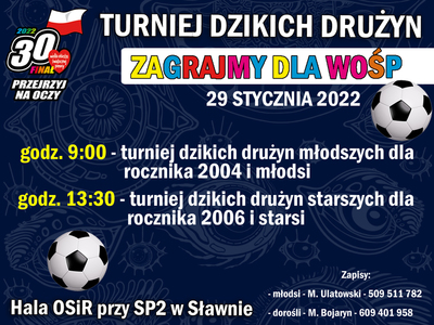 Zagrajmy dla WOŚP - turniej dzikich drużyn