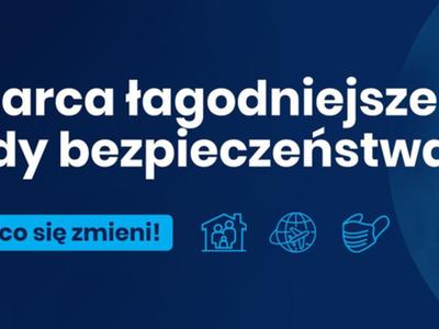 Od marca łagodniejsze zasady bezpieczeństwa