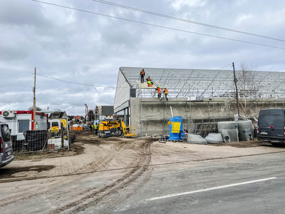 Trwają intensywne prace przy budowie nowoczesnego Parku Handlowego