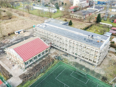 
Trwają prace przy przebudowie budynków przy ul. Kossaka 31
