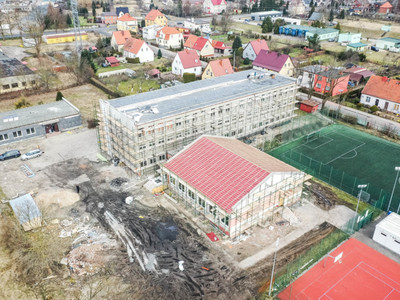 
Trwają prace przy przebudowie budynków przy ul. Kossaka 31
