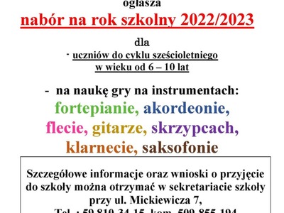Rekrutacja do PSM w Sławnie