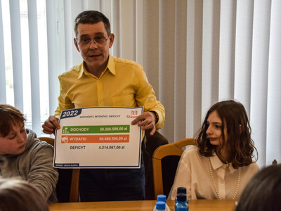 
Lekcja o samorządzie z burmistrzem
