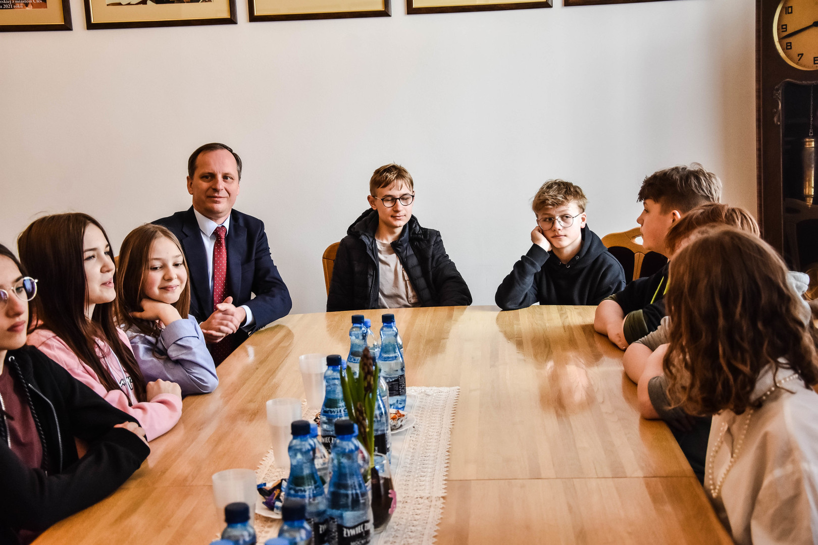 
Lekcja o samorządzie z burmistrzem
