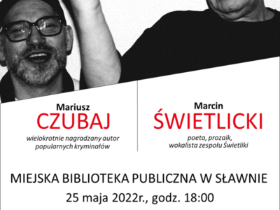 Mariusz Czubaj i Marcin Świetlicki w sławieńskiej bibliotece...