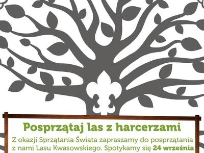 Posprzątaj las z harcerzami