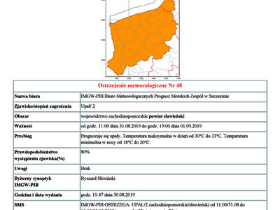 Ostrzeżenie meteorologiczne