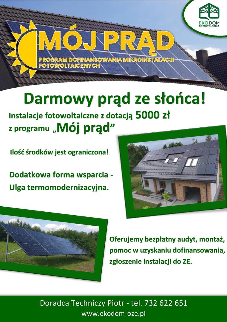 Dofinansowanie w ramach programu „Mój Prąd”