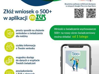 Wnioski o 500+ nanowy okres rozliczeniowy