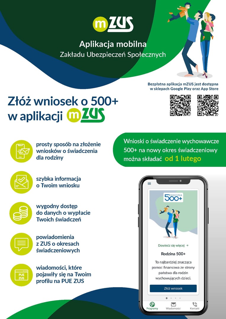 
Wnioski o 500+ nanowy okres rozliczeniowy
