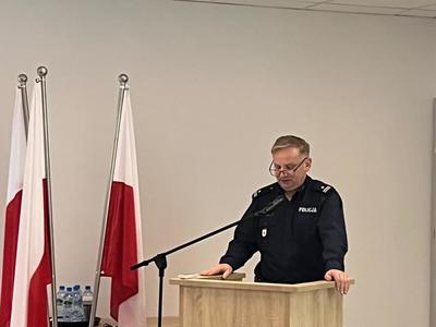 
Odprawa roczna w Komendzie Powiatowej Policji w Sławnie
