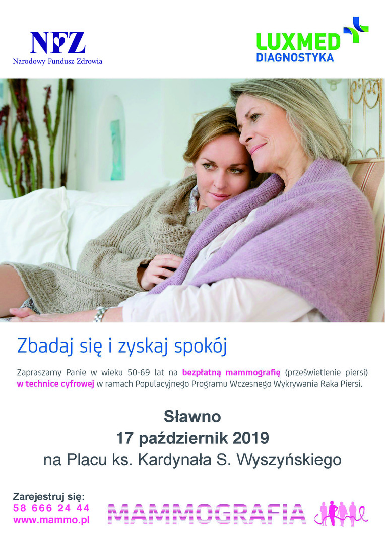 Bezpłatne badania mammograficzne