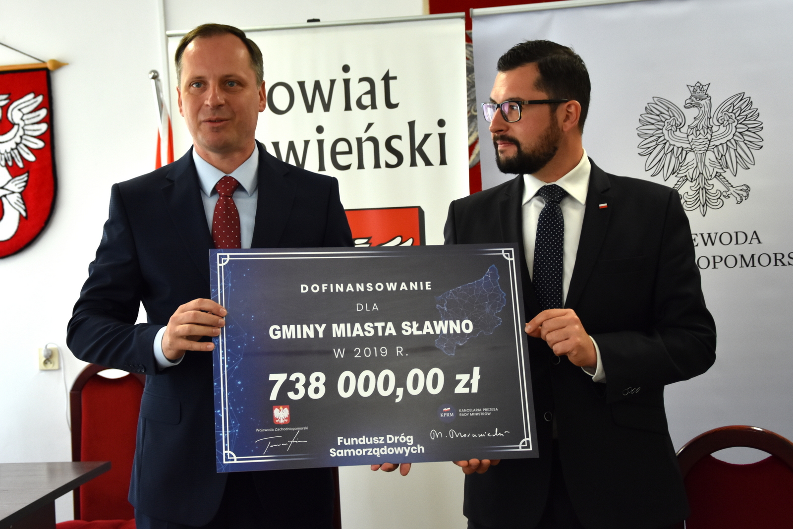 738 tys. zł z Funduszu Dróg Samorządowych dla Miasta Sławno!...