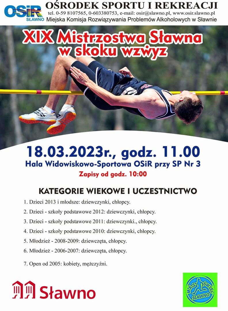 
XIX Mistrzostwa Sławna w Skoku Wzwyż
