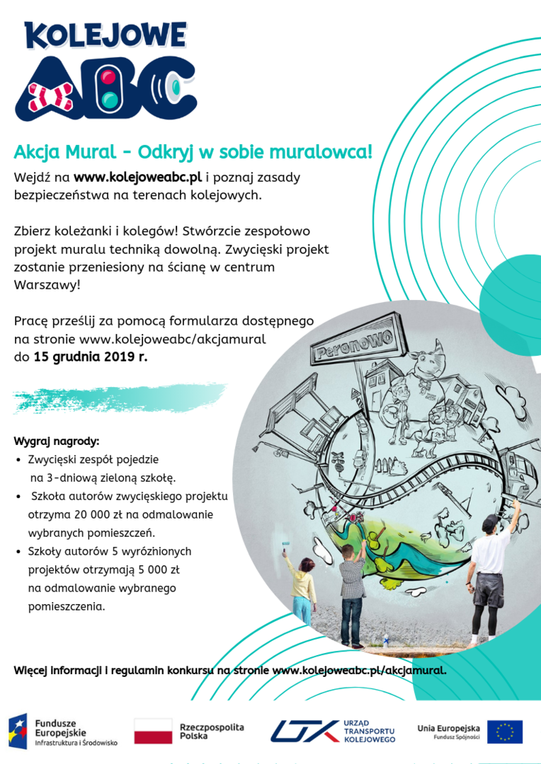 Akcja Mural – nowy konkurs w ramach „Kampanii Kolejowe ABC”...