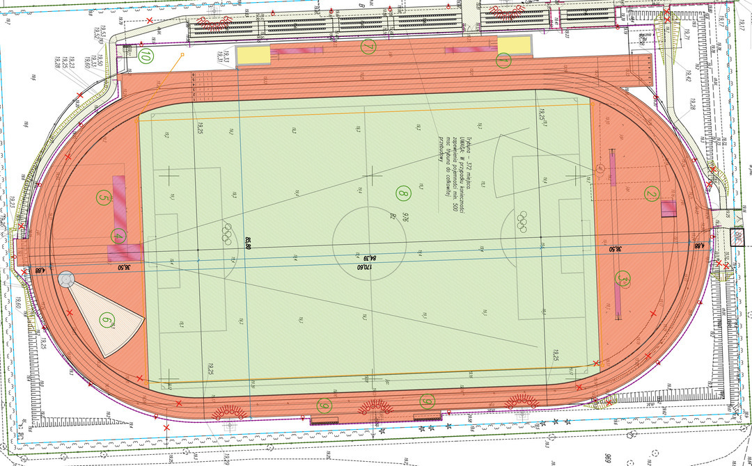 Koncepcja modernizacji stadionu miejskiego w Sławnie
