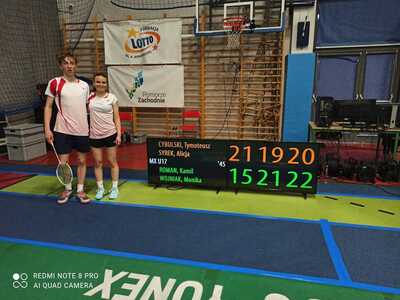 
Brązowe Medale Mistrzostw Polski Juniorów Młodszych w badmintonie...
