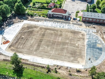 Postępy prac przy przebudowie stadionu miejskiego