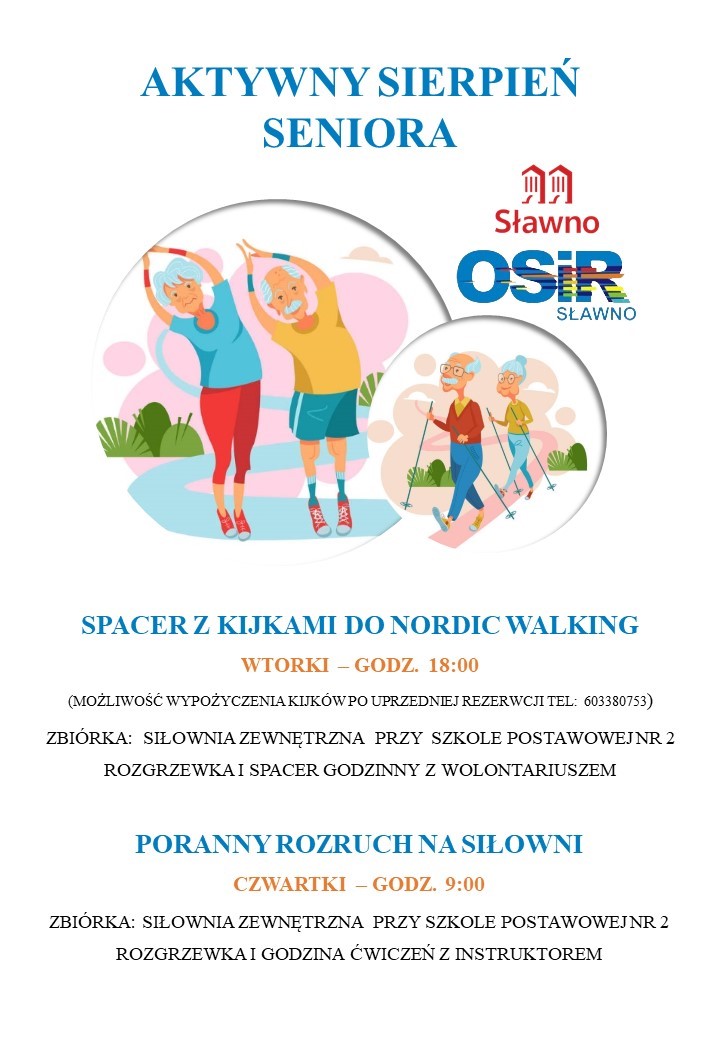 
Aktywny sierpień seniora
