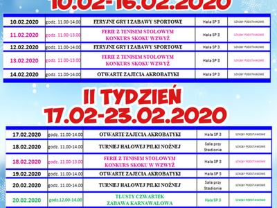 Ferie zimowe w Sławnie