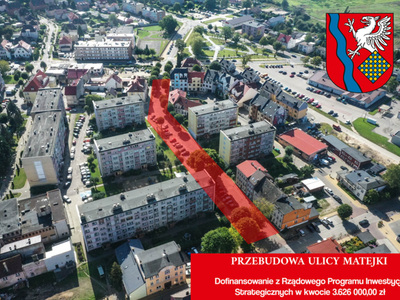 
Blisko 4 mln zł dla Sławna na przebudowę ulicy Matejki
