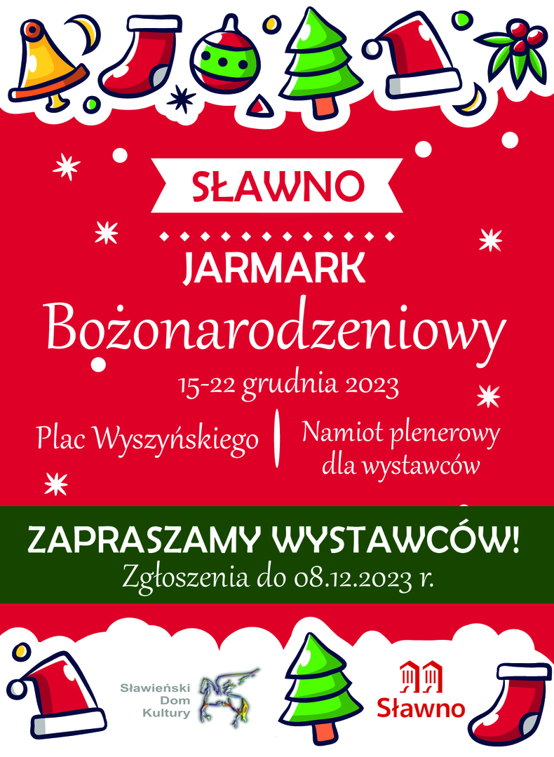 
Zgłoszenia na Jarmark Bożonarodzeniowy w Sławnie
