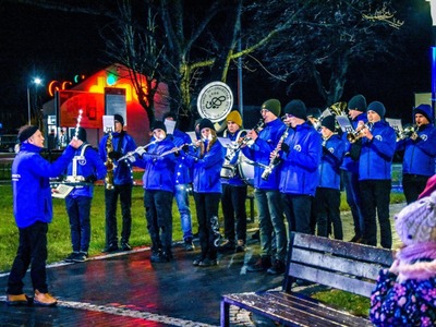 Wspólne kolędowanie z Orkiestrą Dętą im. Ziemi Sławieńskiej...