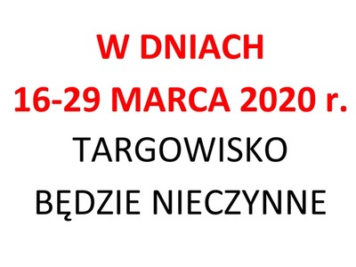 Targowisko miejskie nieczynne