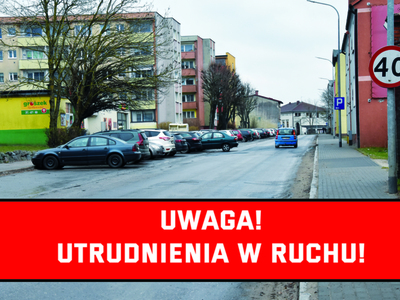 Utrudnienia w ruchu w centrum Sławna