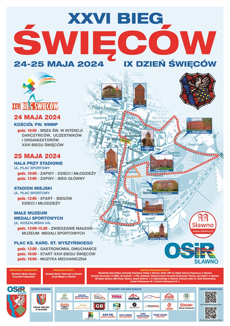 
Zapisy na XXVI Bieg Święców w Sławnie
