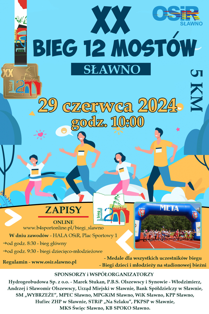 Trwają zapisy do Jubileuszowego XX Biegu 12 Mostów
