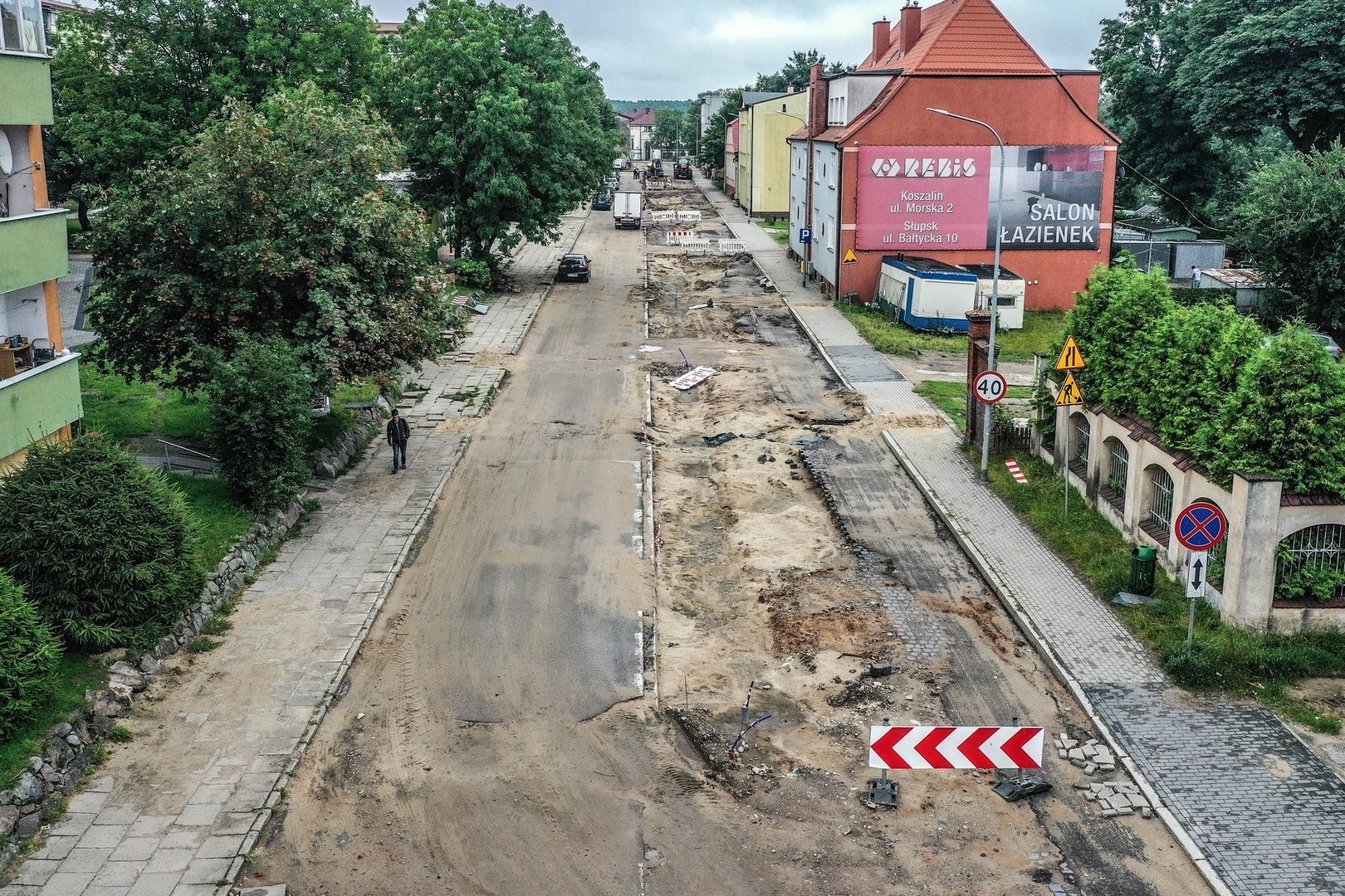 
Trwają prace przy przebudowie ulicy Gdańskiej
