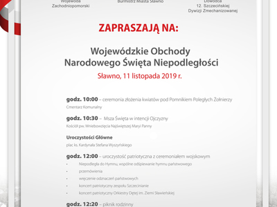 Wojewódzkie Obchody Święta Niepodległości w Sławnie