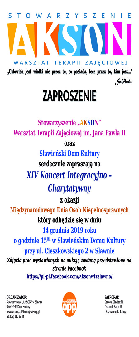 
XIV Koncert Integracyjno-Charytatywny
