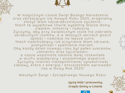 Życzenia Świąteczne i Noworoczne na 2025 rok