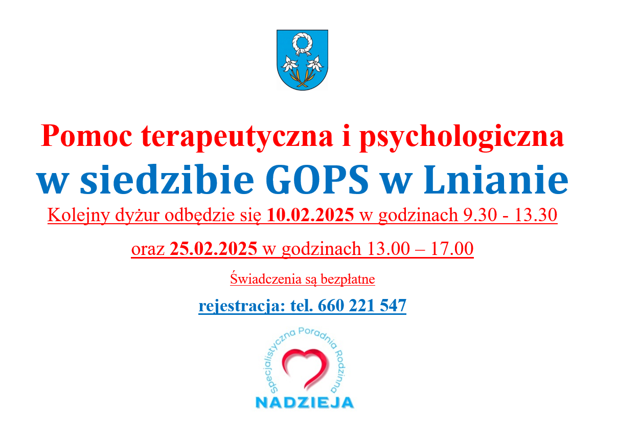 Pomoc terapeutyczna i psychologiczna