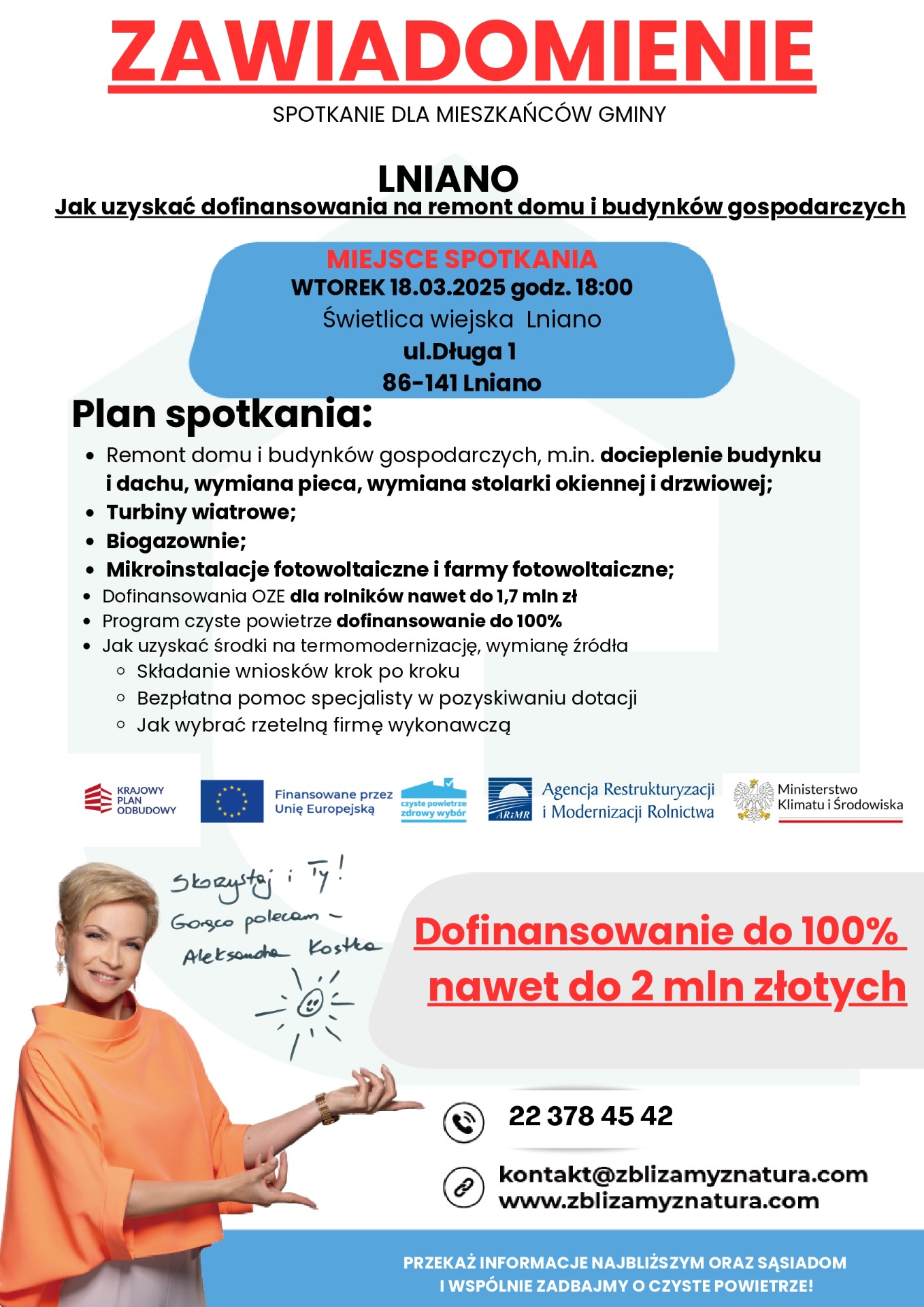 Jak uzyskać dofinansowania na remont domu i budynków gospodarczych - spotkanie