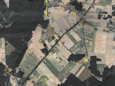 Prace związane z budową oświetlenia ulicznego w Sołectwach Brzemiona i Mszano - Mapa