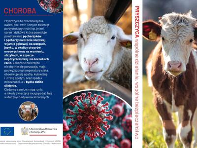 Pryszczyca - ulotka informacja na temat choroby zwierząt