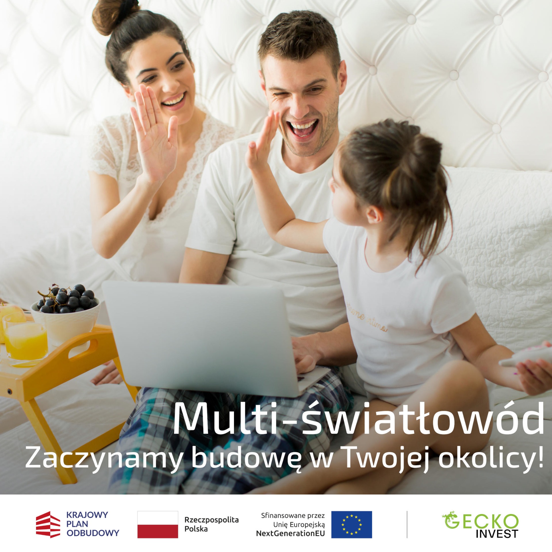 „Budowa i rozbudowa superszybkiej sieci NGA Geckoinvest” w Gminie Lniano