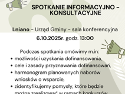 Spotkanie informacyjno - konsultacyjne - Lokalna Grupa Działania Gminy Powiatu Świeckiego