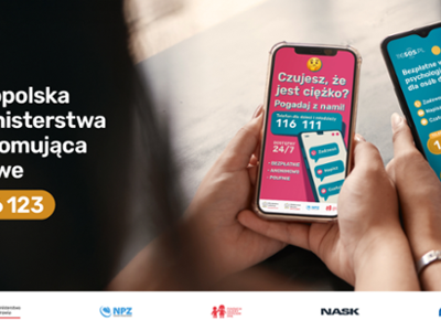 Dwie linie pomocy, jeden cel. Rusza ogólnopolska kampania Ministerstwa Cyfryzacji promująca numery telefonu 116 111 i 116 123