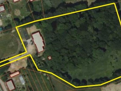 Wykaz nieruchomości komunalnej tj. części działki nr 97/5 obręb ewidencyjny Siemkowo - zdjęcie z perspektywy lotu ptaka