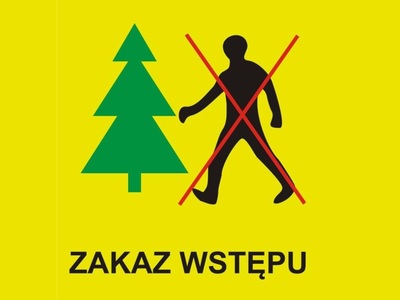 zakaz wstępu do lasu