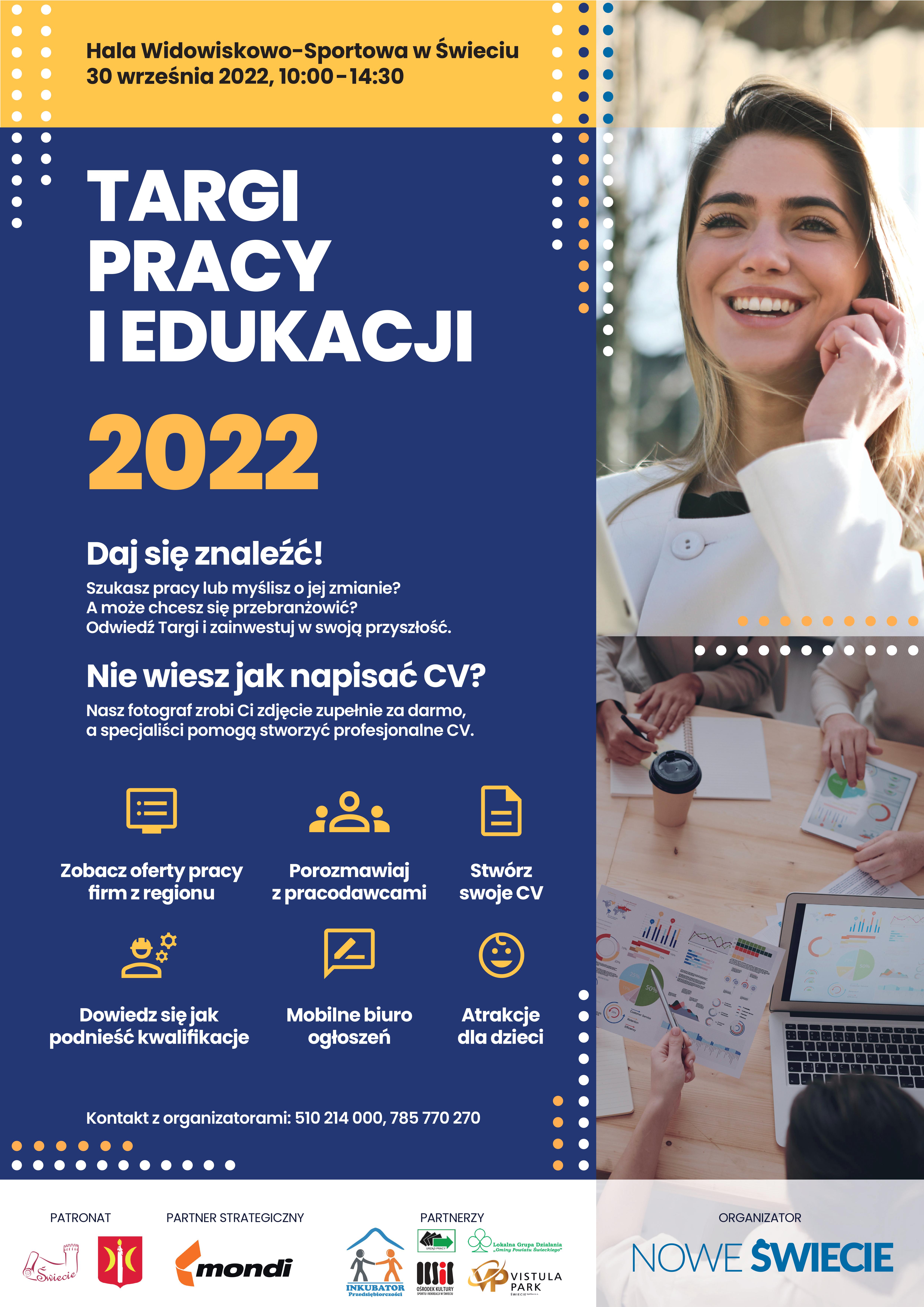 plakat - targi pracy i edukacji 2022