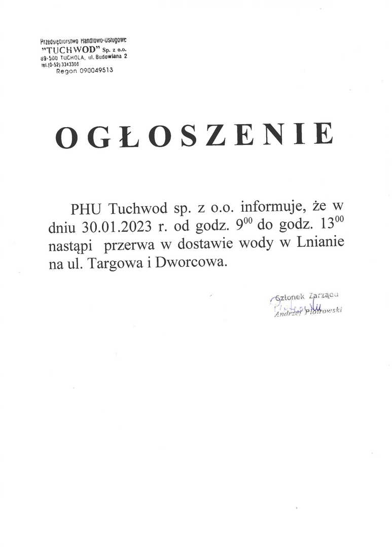 Ogłoszenie