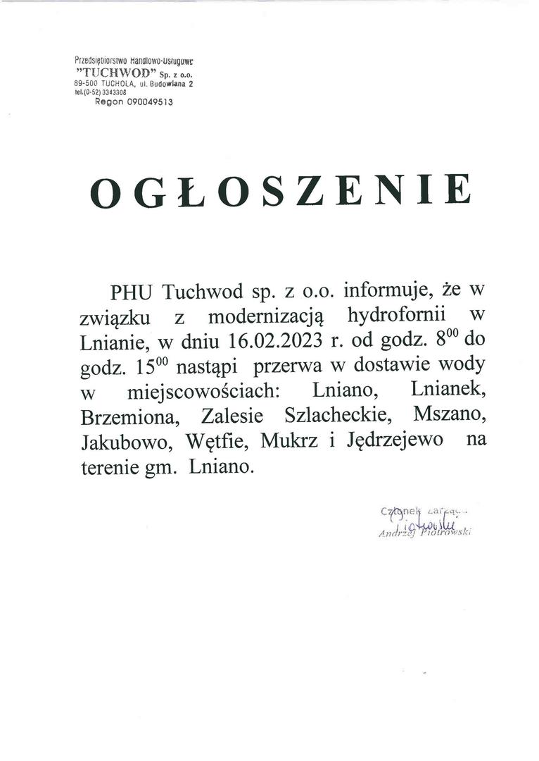 Ogłoszenie