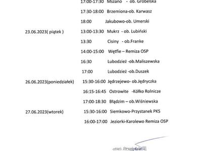 Harmonogram akcji szczepienia psów i kotów przeciw wściekliźnie