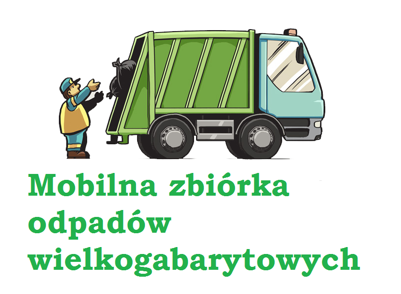 ilustracja wyrzucania odpadów do śmieciarki